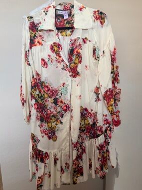 VINTAGE COLLECTION Floral Bouquet Drop Waist Dress.
